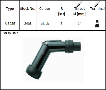 410-8408 NGK Buji Başlığı - VB05E Buji Başlıkları 410-8408 NGK Buji Başlığı - VB05E Buji Başlıkları